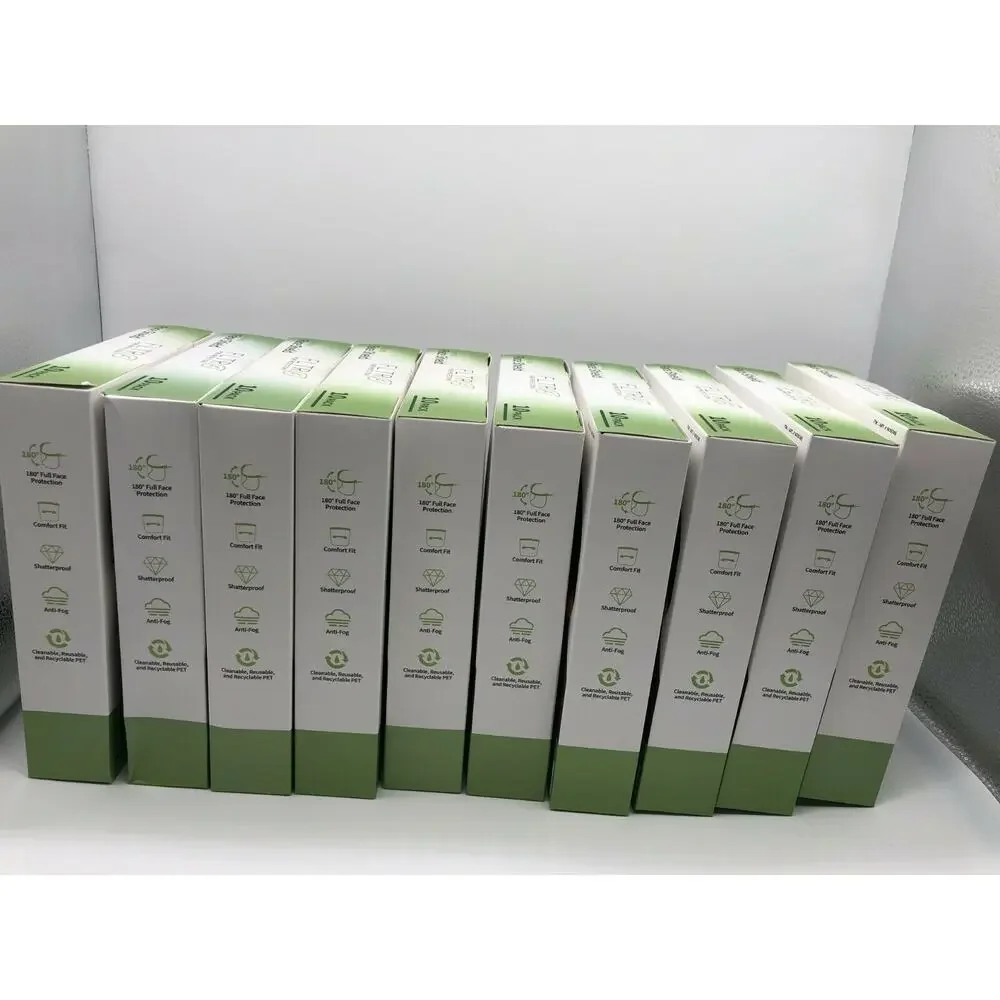 Face Shields 10-pack Barrier Comfort FLTR Pure Protection Anti-Fog Lot of 10